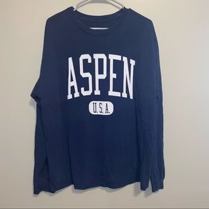 J. Galt Navy Aspen Long Sleeve Top